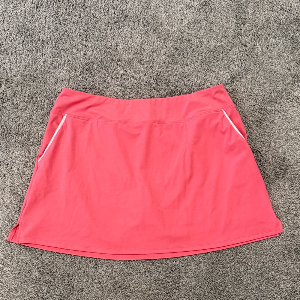 Vibrant Coral Mini Skirt
